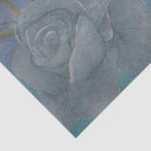 Blauwe Waterverf ventilator textielontkoppeling Tissuepapier (Detail)