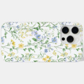 Blauwe Waterverf Wilde Bloem Case-Mate iPhone Case (Achterkant (horizontaal))