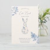 Blauwe wc Pasen Kaart (Staand voorkant)