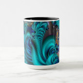 Blauwe wereld mok (Midden)