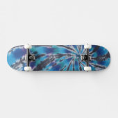 Blauwe wervelbandkleurstof skateboard (Horizontaal)