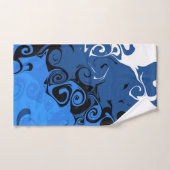 Blauwe wervelingen Abstract Handdoek (Handdoek)