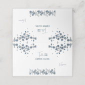 Blauwe Wildbloem Bloemen Boho Bruiloft (Buitenkant ongevouwen)