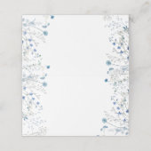 Blauwe Wildbloemen waterverf (Buitenkant ongevouwen)