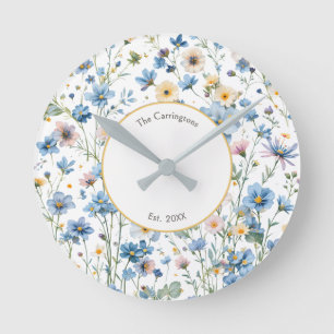 Blauwe Wilde Bloemen Landelijke Cottage Tuin Bloem Ronde Klok