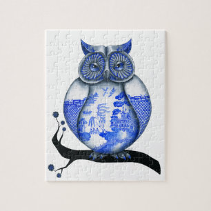 Blauwe wilde boomgaard legpuzzel