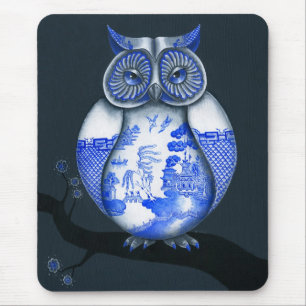 Blauwe wilde boomgaard muismat