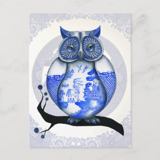 Blauwe wilde Briefkaart
