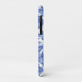 Blauwe wilde konijn Deer Fox Bird Toile Art Case-Mate iPhone Case (Achterkant/links)