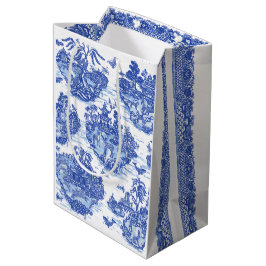 Blauwe wilde konijn Deer Fox Bird Toile Art Medium Cadeauzakje