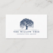 Blauwe wilde Logo Visitekaartje (Voorkant)