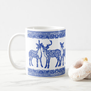 Blauwe wilde luierbuck doet uniek groothandelsdier koffiemok