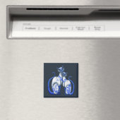 Blauwe wilde Siamese katten Magneet (Insitu (Vaatwasser))