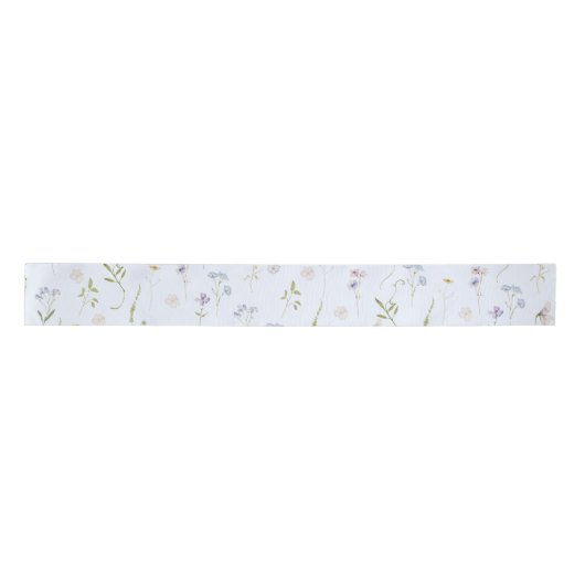 Blauwe Wildflower Floral elegante zomer Lint (Voorkant)