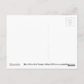 Blauwe Wilg Bru Briefkaart (Achterkant)