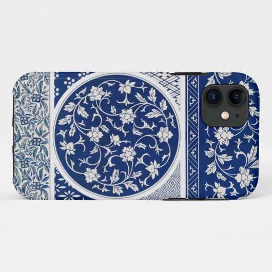 Blauwe Wilgen Ming Dynasty China Botanisch Case-Mate iPhone Case (Achterkant (horizontaal))