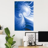 Blauwe wind poster (Thuiskantoor)