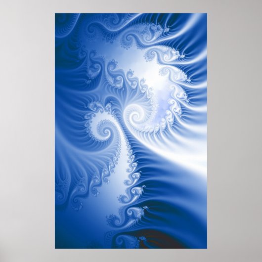 Blauwe wind poster (Voorkant)