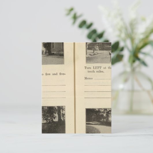 Blauwe winkel Bovenaan Red Hook Rhinebeck Briefkaart (Staand voorkant)