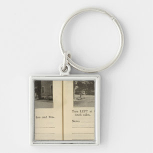 Blauwe winkel Bovenaan Red Hook Rhinebeck Sleutelhanger