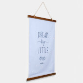 Blauwe Winter Droom Grote Kleine Een Kinderkamer D Hangend Wandkleed (Gebogen)