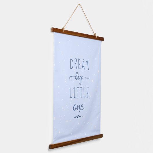 Blauwe Winter Droom Grote Kleine Een Kinderkamer D Hangend Wandkleed (Gebogen)