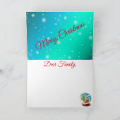 Blauwe winter kaart (Binnen)