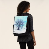 Blauwe winter rugtassen (Gedragen)