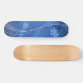 Blauwe Winter Skateboard (Horizontaal)