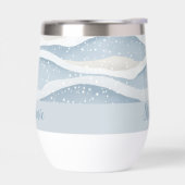 Blauwe Winter Sneeuwval Golf Gepersonaliseerd Patr (Links)