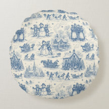 Blauwe Winter Toile Chinoiserie