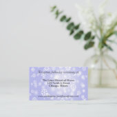 Blauwe Winter Wedding Enclosure kaarten (Staand voorkant)