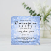 Blauwe winter Wonderland Kaart (Staand voorkant)