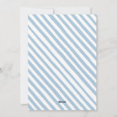 Blauwe winterbessen Kerstfeest uitnodiging (Achterkant)