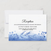 Blauwe winterbijkantoren Kaarten voor weddenschapp (Voorkant)