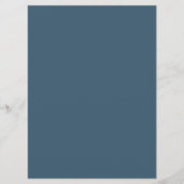 Blauwe winterdennen bruiloft menu (Achterkant)