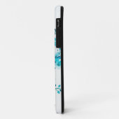 Blauwe winterFloral Waterverf | Aangepast Case-Mate iPhone Case (Achterkant/links)