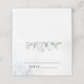 Blauwe winterkaarten voor eucalyptus bruiloft (Buitenkant ongevouwen)