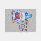 Blauwe winterkoepel met kaars fleece deken (Voorkant (Horizontaal))