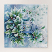 Blauwe winterpuzzel legpuzzel (Horizontaal)