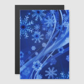 Blauwe wintersneeuwkerst (Voorkant / Achterkant)