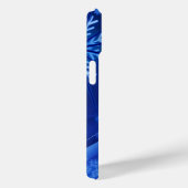 Blauwe wintersneeuwkerst Case-Mate iPhone case (Achterkant / Rechts)