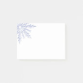 Blauwe wintersneeuwvlok op wit post-it® notes (Voorkant)