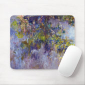 Blauwe Wisteria (linkerdeel) door Claude Monet Muismat (Met muis)