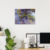 Blauwe Wisteria (linkerhelft) door Claude Monet Poster (Thuiskantoor)