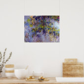 Blauwe Wisteria (linkerhelft) door Claude Monet Poster (Keuken)