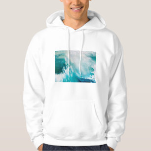 BLAUWE WIT-ZEE WAVT IN HET STORM HOODIE