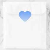 blauwe witte achtergrond hart sticker (Tas)