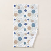 Blauwe witte badbadbadbadbadzone bad handdoek (Handdoek)