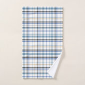 Blauwe witte badbadbadbadbadzone bad handdoek (Handdoek)